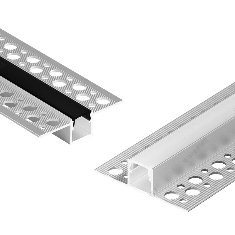 预埋款线性灯槽嵌入式线条灯客厅天花吊顶双眼皮线型线形灯 带铝槽