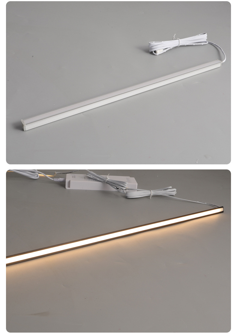 嵌入式led灯条开槽橱柜灯酒柜展柜灯电视衣柜书柜人体感应层板灯(图9)