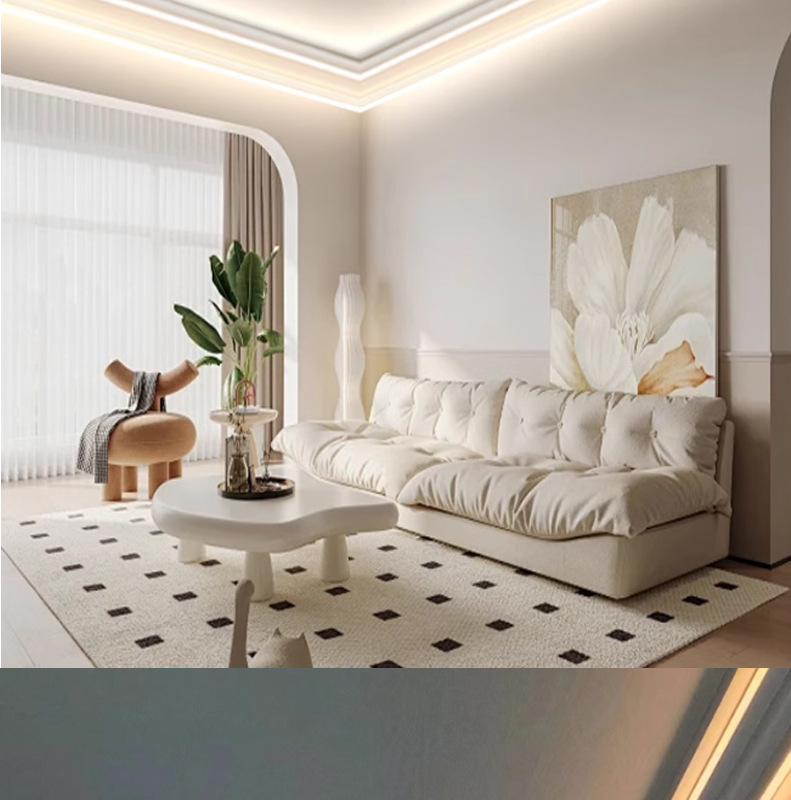 明装免开槽双灯双眼皮顶角线灯 客厅免吊顶无主氛围灯铝合金灯槽(图13)