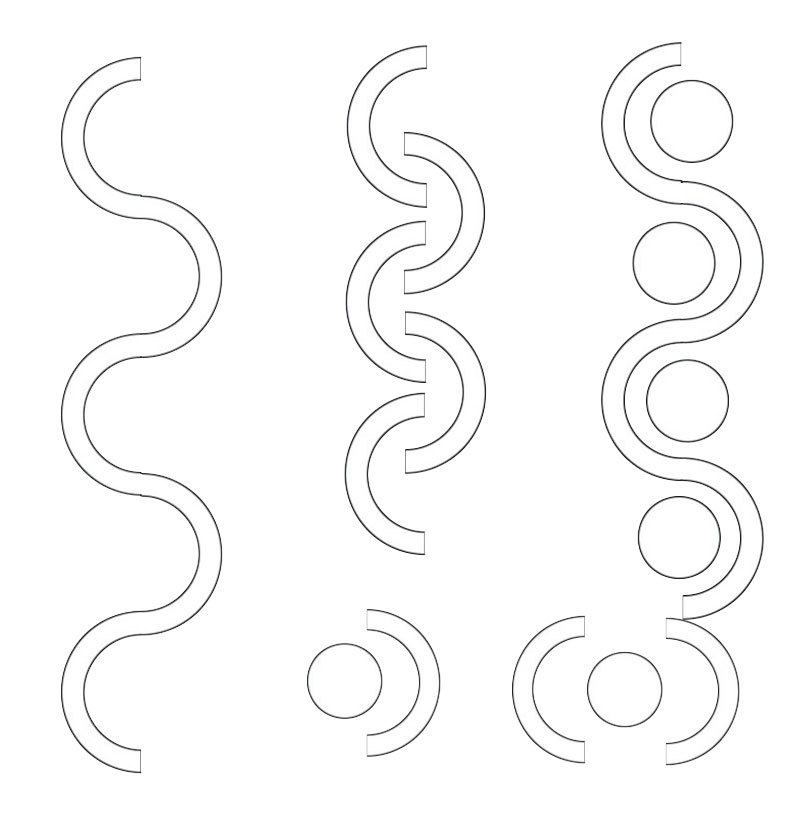 办公室LED弧形S形超亮现代简约会议室展厅店铺前台长方形吊灯(图20)