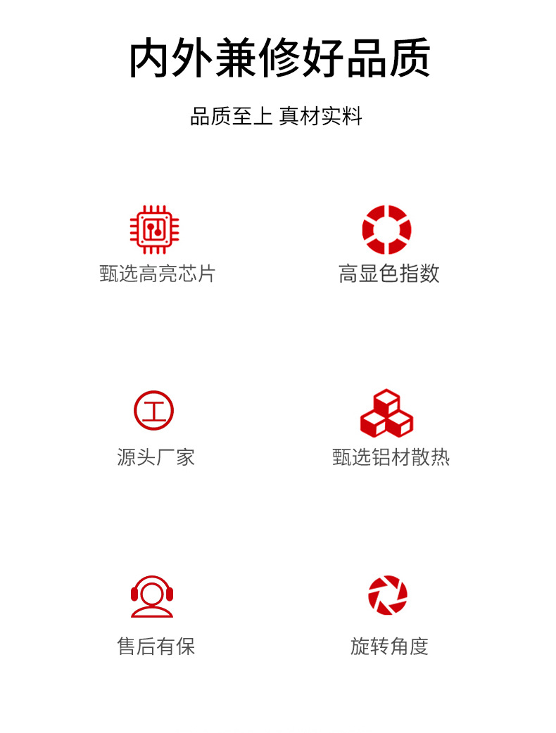 店铺商用射灯led天花灯店铺照明高亮新款聚光轨道灯足瓦30瓦2线轨(图2)